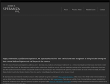 Tablet Screenshot of johnsperanzalaw.com
